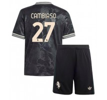 Juventus Andrea Cambiaso #27 Koszulka Trzecia dzieci 2025-26 Krótki Rękaw (+ krótkie spodenki)